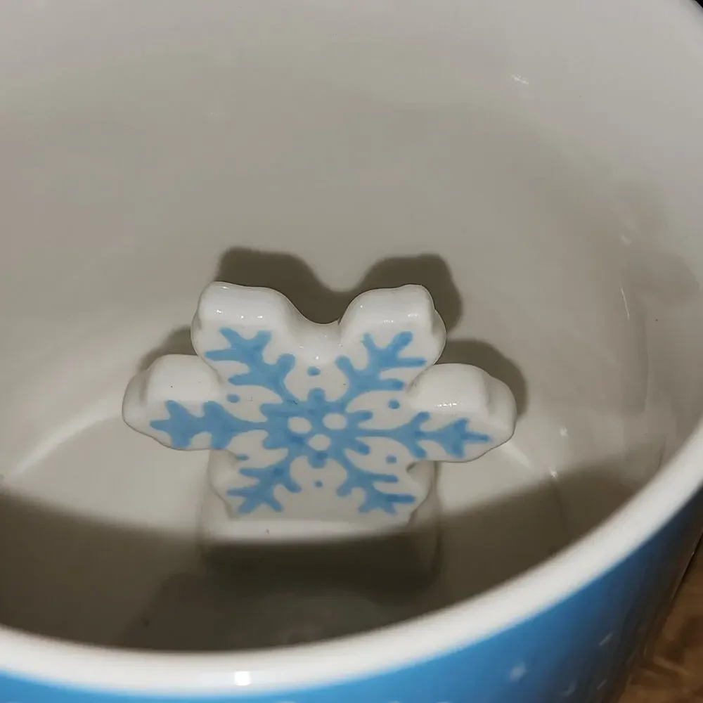 Wondershop Target Winter Village 3D Snowflake Christmas Scene Coffee Mug 3 1/2